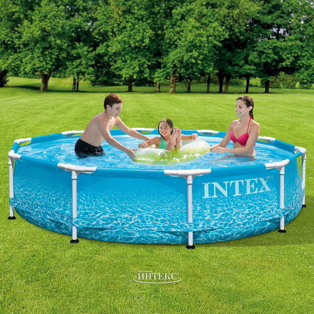 Каркасный бассейн 28206 Intex Metal Frame Beachside 305*76 см INTEX