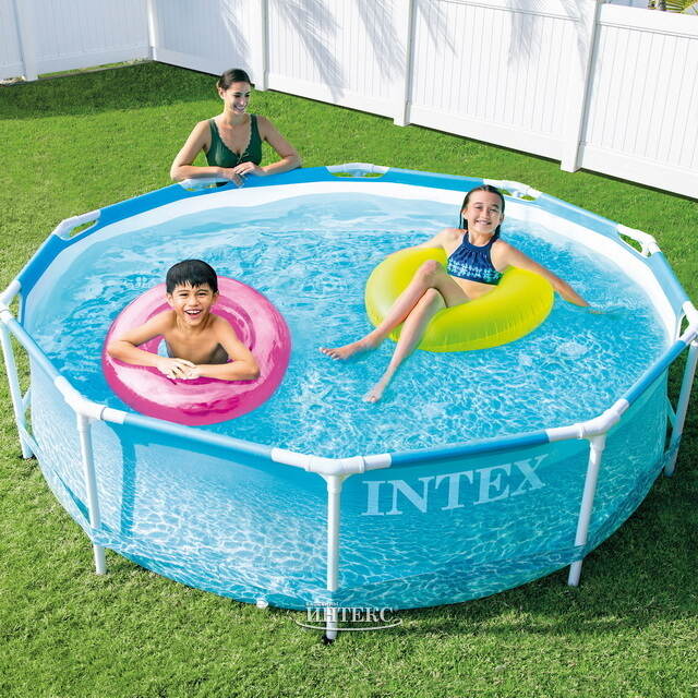Каркасный бассейн 28206 Intex Metal Frame Beachside 305*76 см INTEX