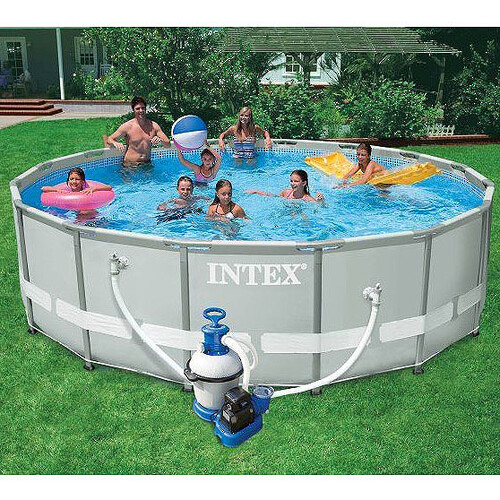 Каркасный бассейн Intex Ultra Frame 488*122 см, песочный фильтр-насос, аксессуары INTEX