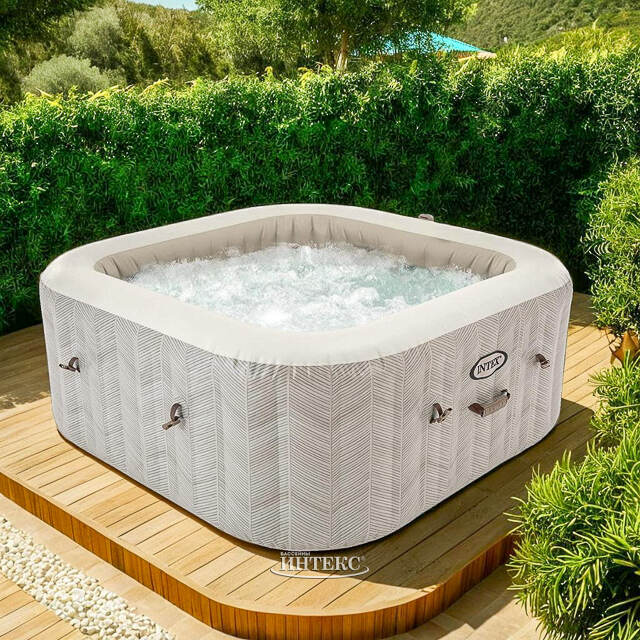 Надувной бассейн-джакузи Intex (Интекс) 28472 Chevron Deluxe (Шеврон Делюкс) 195*71 см, аэромассаж INTEX (Интекс)