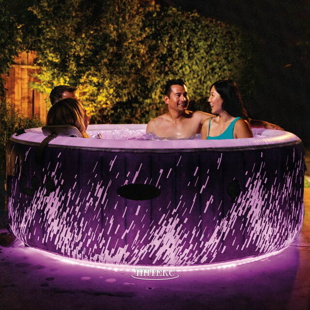 Надувной спа-бассейн Intex (Интекс) 28494 Glow Deluxe (Глоу Делюкс) 196*71 см, подсветка INTEX (Интекс)
