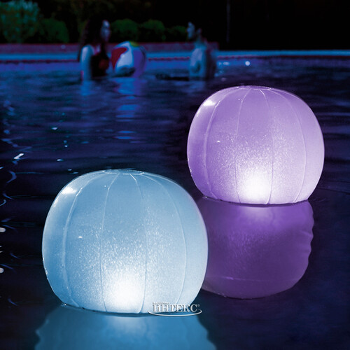 Плавающий светильник Шар для бассейна 23*22 см, 4 цвета INTEX