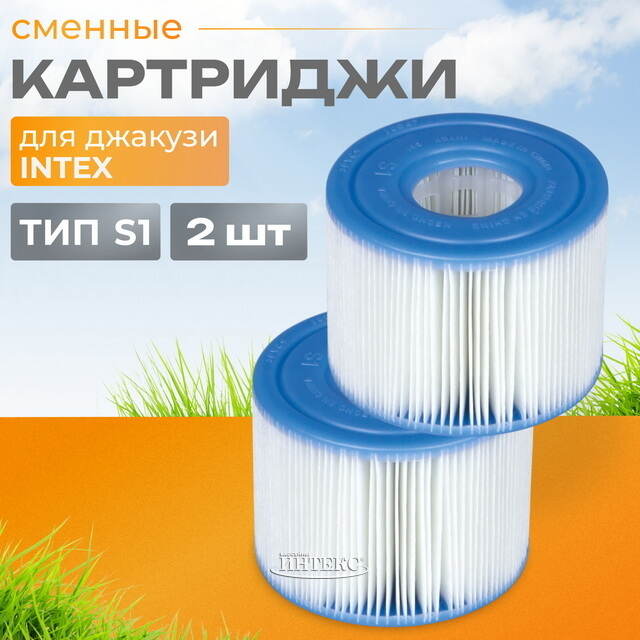 Картридж для джакузи 29001 Intex (Интекс), тип S1, 2 шт INTEX (Интекс)