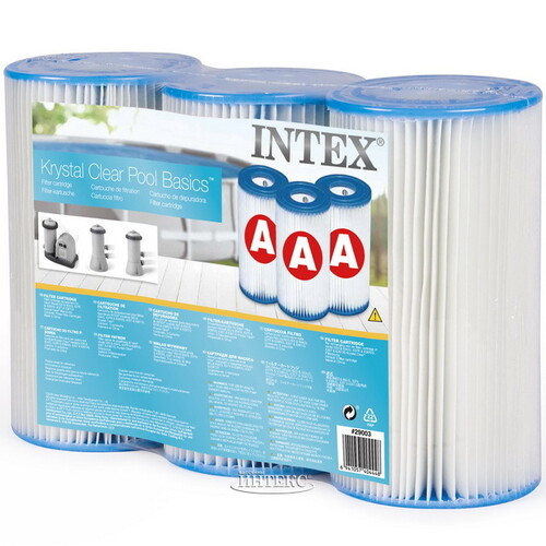 Картридж для фильтр-насоса Intex, тип А, 3 шт INTEX