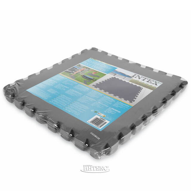 Защита для дна бассейна 50*50 см, 8 шт, серая INTEX