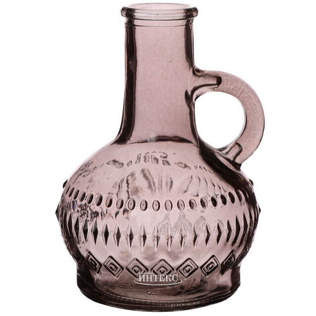 Стеклянная ваза-кувшин Милано 10 см серая Ideas4Seasons (Идеас Фор Сезонс)