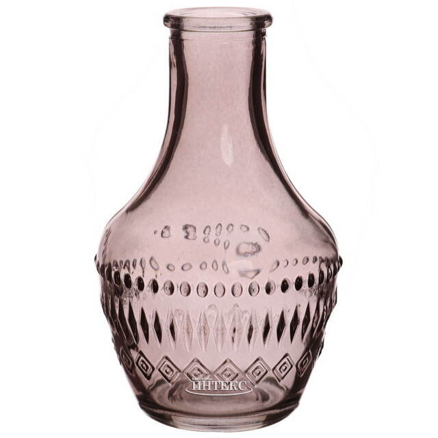 Стеклянная ваза-бутылка Милано 10 см серая Ideas4Seasons (Идеас Фор Сезонс)