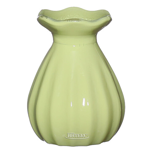 Стеклянная ваза Caruso 9 см светло-зеленая Ideas4Seasons