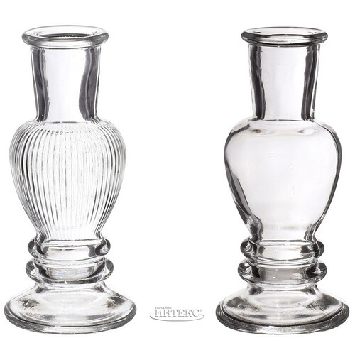 Стеклянная ваза-подсвечник Stefano 11 см прозрачная, 2 шт Ideas4Seasons