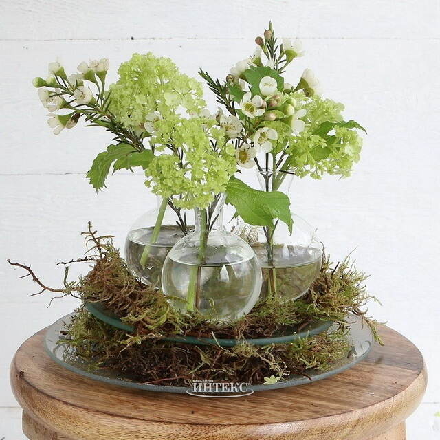 Стеклянная тарелка Lurua 20 см круглая Ideas4Seasons