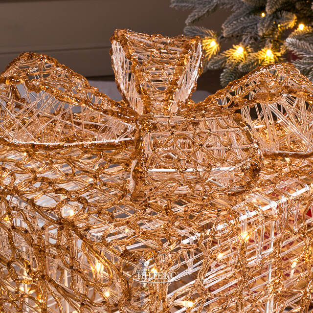 Светящийся подарок Lokka 40 см, 40 теплых белых LED ламп, на батарейках, IP44 Winter Deco