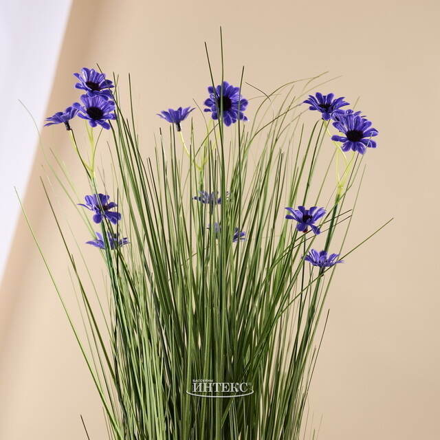 Искусственный букет Полевые Цветы 55 см фиолетовый Koopman