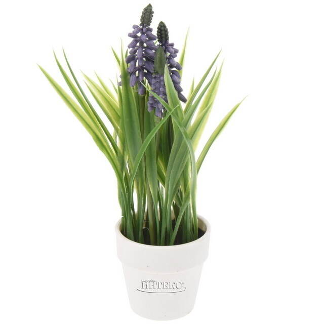 Искусственный цветок в горшке Staines - Мускари 21 см Koopman