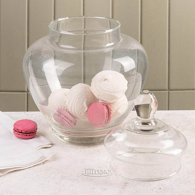 Конфетница с крышкой Престон 31 см, стекло Koopman (Купман)