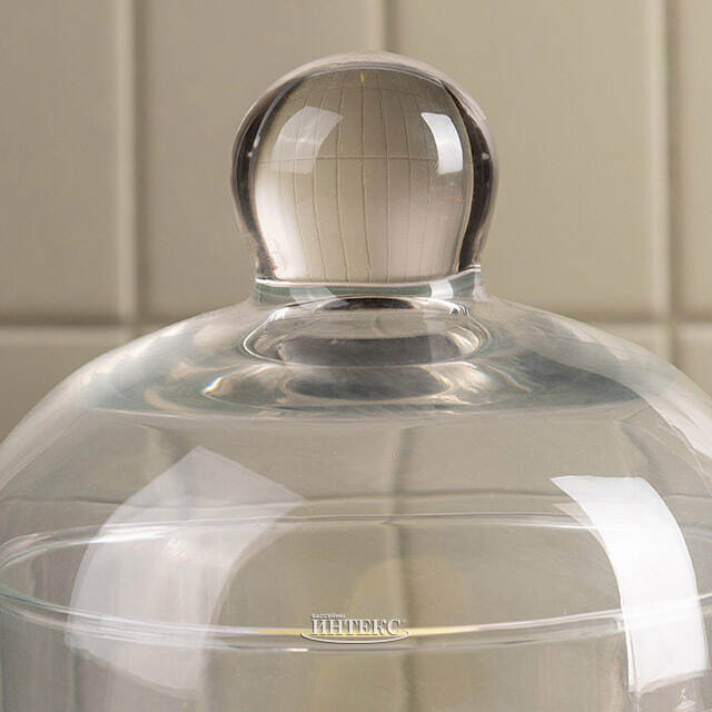 Конфетница с крышкой Лейтон 18 см, стекло Koopman (Купман)