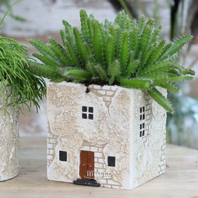 Керамическое кашпо Square Castle 12 см Ideas4Seasons