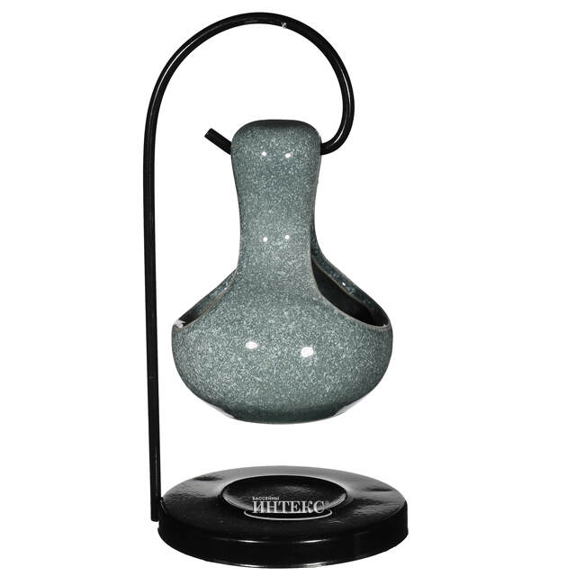 Керамическая аромалампа Santorini 21 см серый, на подставке Ideas4Seasons