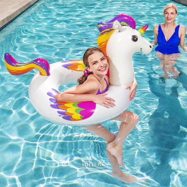 Надувной круг Единорог 119*91 см Bestway