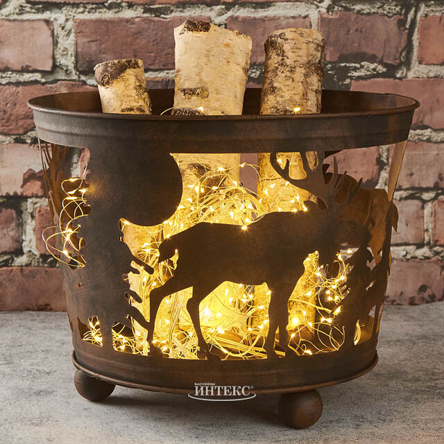 Чаша для костра Лесной Огонек 45 см, металл Kaemingk