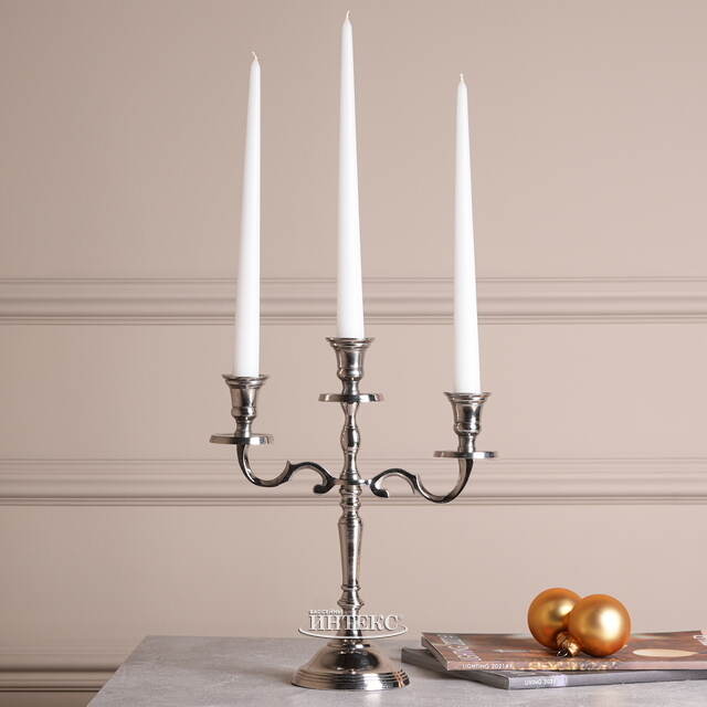 Канделябр на 3 свечи Chateau de Suscinio 30 см Kaemingk