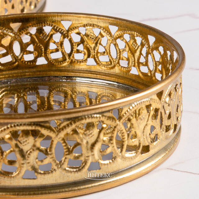 Набор декоративных зеркальных подносов Иллирика 10-28 см, 4 шт Kaemingk