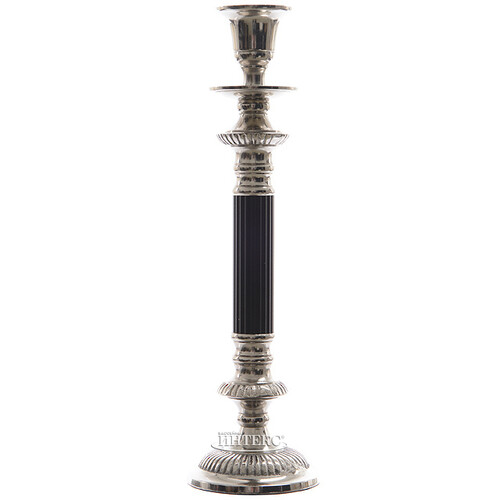 Подсвечник Династия на 1 свечу, 28 см, серебро Kaemingk