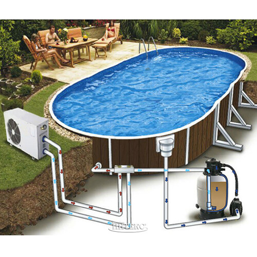 Тепловой насос для бассейна 30-50 куб.м. Mountfield, 10.5 кВт/4000 л/ч Mountfield