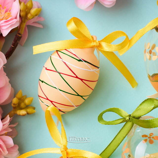 Декоративные пасхальные яйца Канале-Монтерано 7 см, 8 шт, стекло Winter Deco