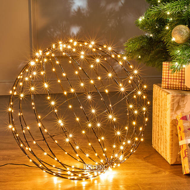 Светодиодный шар Сиело Стеллато 40 см, 260 теплых белых LED ламп, таймер, IP44 Winter Deco