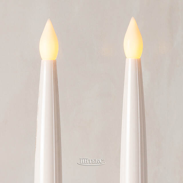 Столовые светодиодные свечи Вечер в Брюсселе 28 см, 4 шт, с пультом управления, на батарейках, IP20 Winter Deco