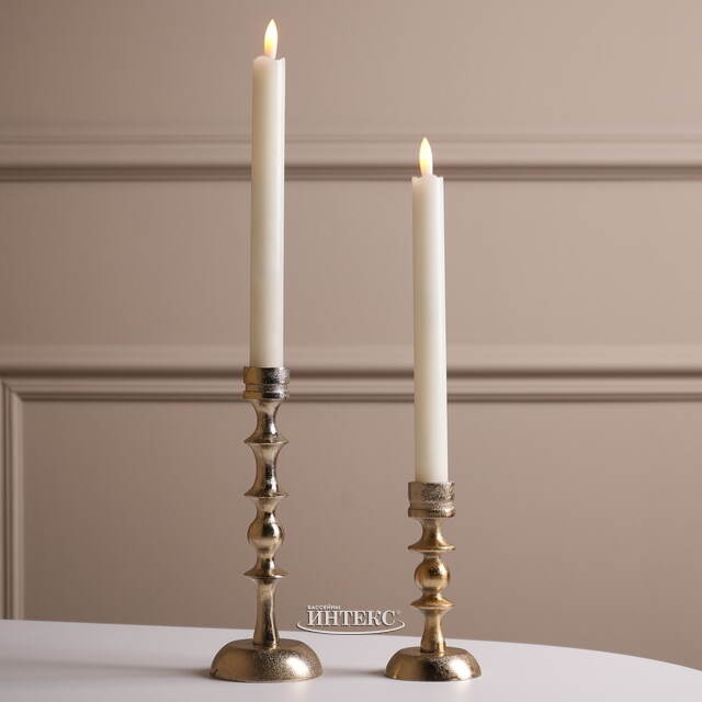 Столовые светодиодные свечи Homely Light 24 см кремовые, 2 шт, на батарейках, IP20 Winter Deco