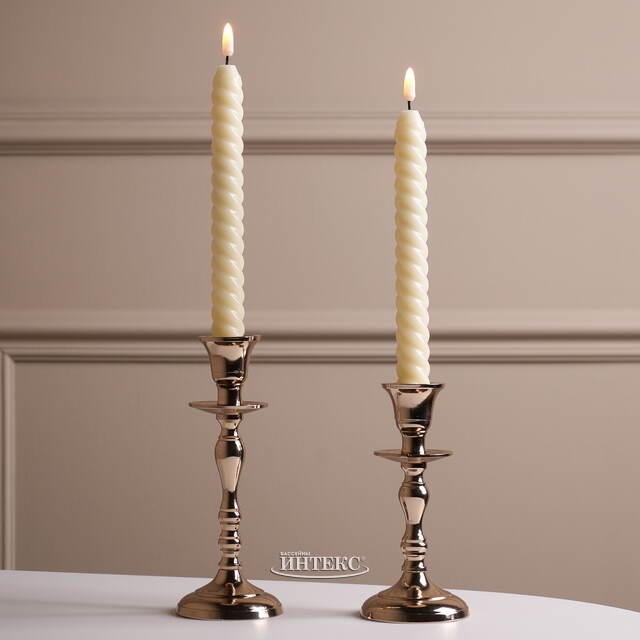 Светодиодные витые свечи Homely Light 25 см, 2 шт, на батарейках, IP20 Winter Deco