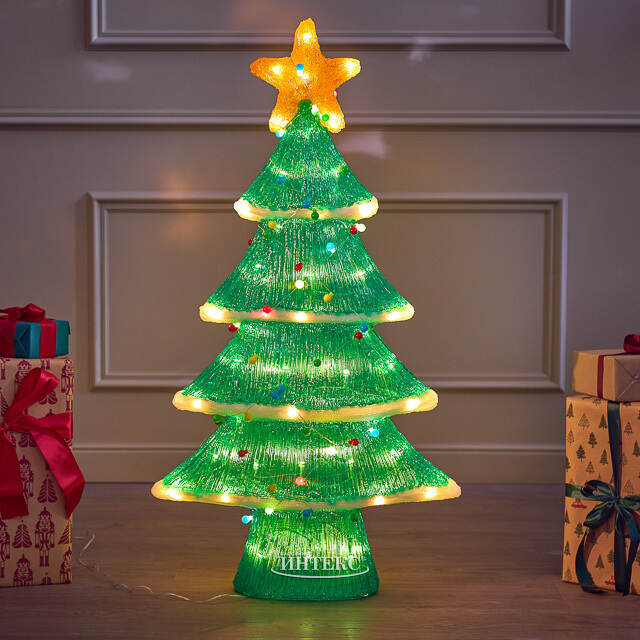 Светодиодная елка - Новогоднее веселье 103 см, 150 разноцветных LED ламп, акрил, IP44 Winter Deco