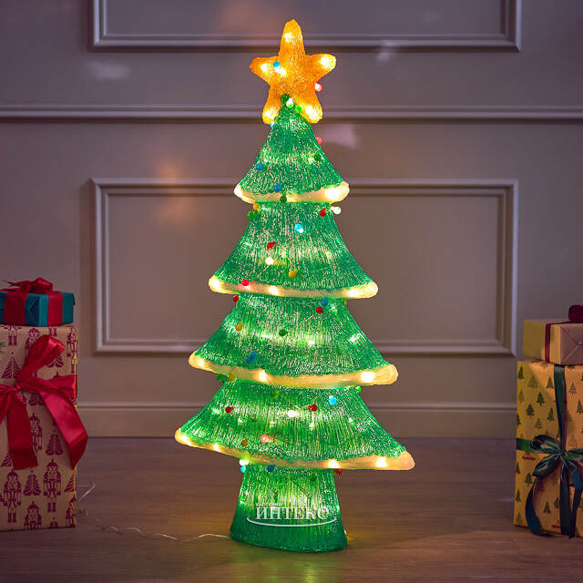 Светодиодная елка - Новогоднее веселье 103 см, 150 разноцветных LED ламп, акрил, IP44 Winter Deco