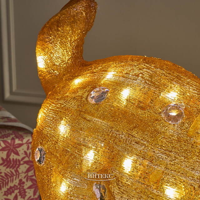 Светодиодный Олень Малышка Лана 77 см, 100 теплых белых LED ламп, акрил, IP44 Winter Deco