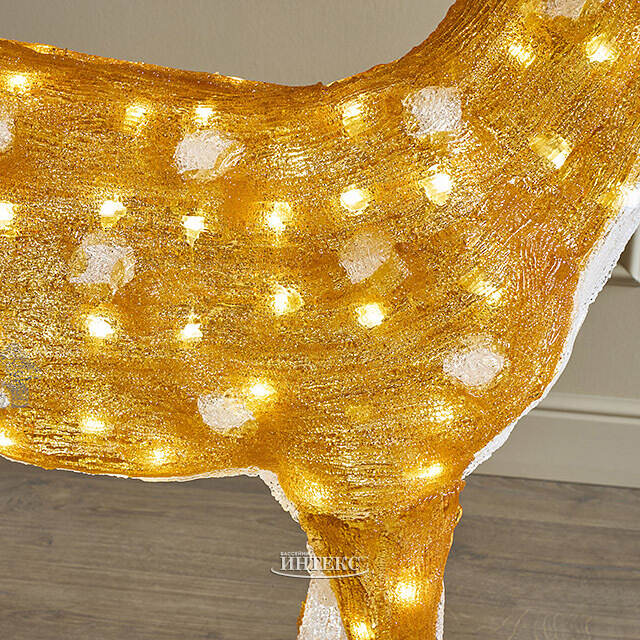 Светодиодный Олень Гард 118 см, 200 теплых белых LED ламп, акрил, IP44 Winter Deco