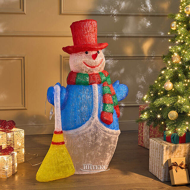 Светодиодная фигура Снеговик Марти 100 см, 300 холодных белых LED ламп, акрил, IP44 Winter Deco