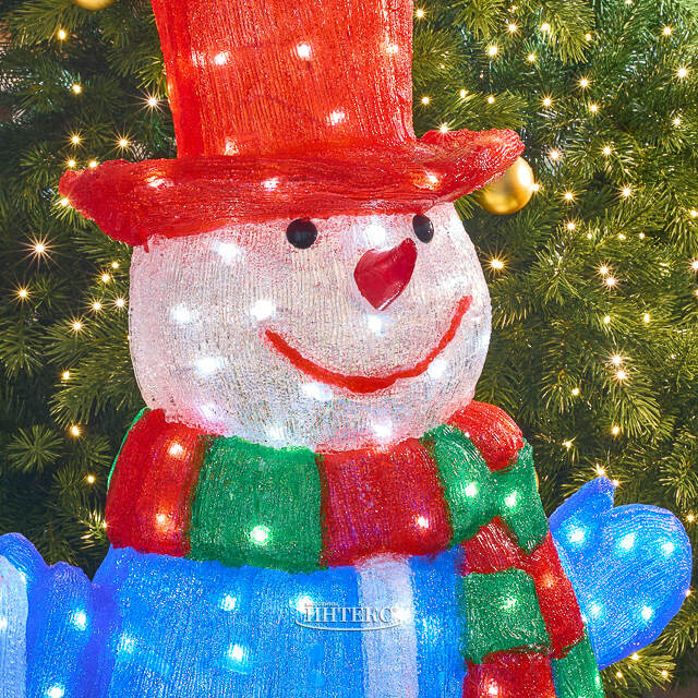 Светодиодная фигура Снеговик Марти 100 см, 300 холодных белых LED ламп, акрил, IP44 Winter Deco