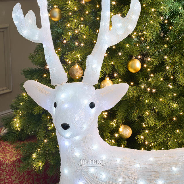 Светодиодный Олень Роско 135 см, 190 холодных белых LED ламп, акрил, IP44 Winter Deco