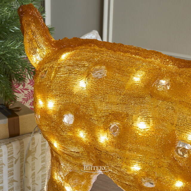 Светодиодный Олень Энико 81 см, 100 теплых белых LED ламп, акрил, IP44 Winter Deco