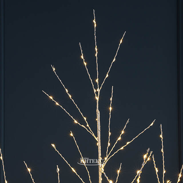Светодиодное дерево Березка заснеженное 210 см, 750 теплых белых LED ламп, IP44 Winter Deco