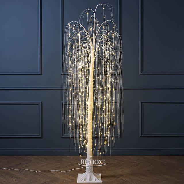 Светодиодное дерево Ива Barnsley 180 см, 432 теплых белых LED ламп, IP44 Winter Deco