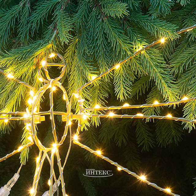 Плоское светодиодное украшение Стрекоза 80 см, 126 теплых белых LED ламп, IP44 Winter Deco