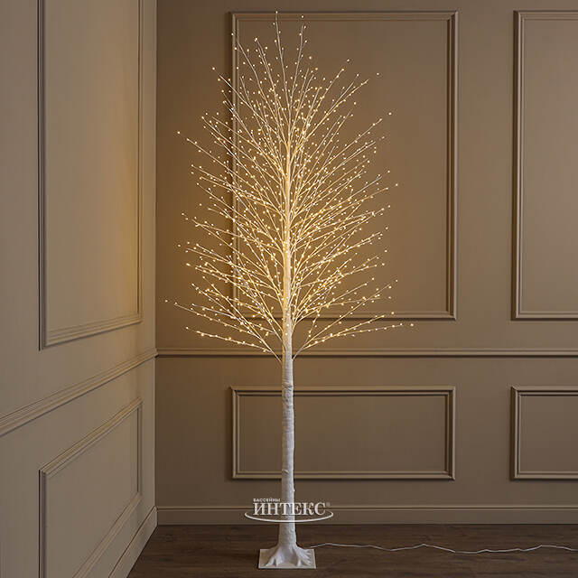 Светодиодное дерево Edinburgh 240 см, 1152 теплых белых LED ламп с мерцанием, IP44 Winter Deco