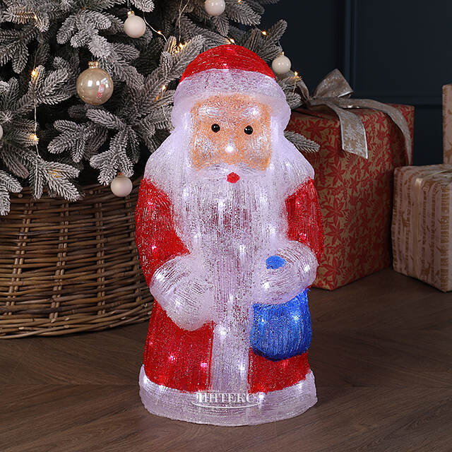 Светодиодная фигура Дед Мороз 52 см, 80 холодных LED ламп, IP44 Winter Deco