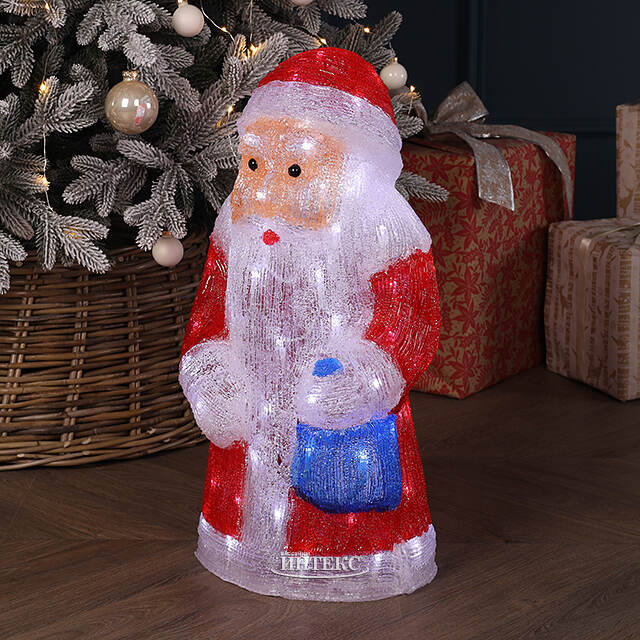 Светодиодная фигура Дед Мороз 52 см, 80 холодных LED ламп, IP44 Winter Deco