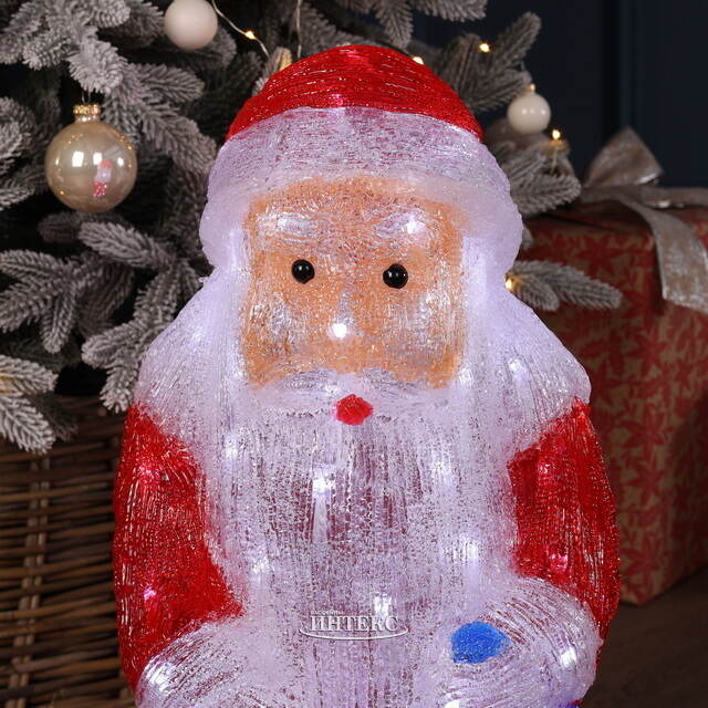 Светодиодная фигура Дед Мороз 52 см, 80 холодных LED ламп, IP44 Winter Deco