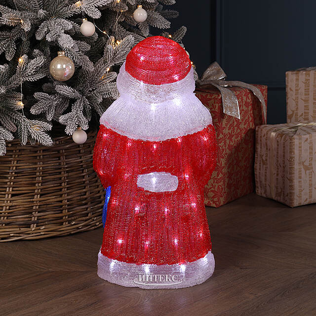 Светодиодная фигура Дед Мороз 52 см, 80 холодных LED ламп, IP44 Winter Deco