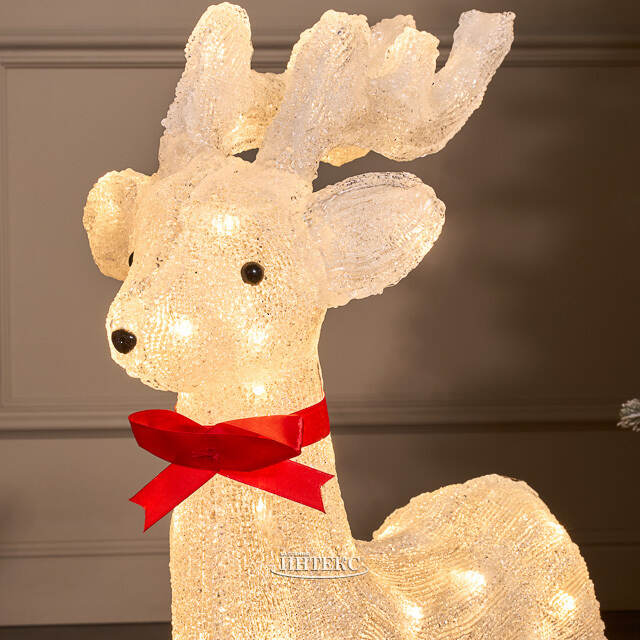 Светодиодная фигура Олень Винди 64 см, 60 теплых белых LED ламп Winter Deco