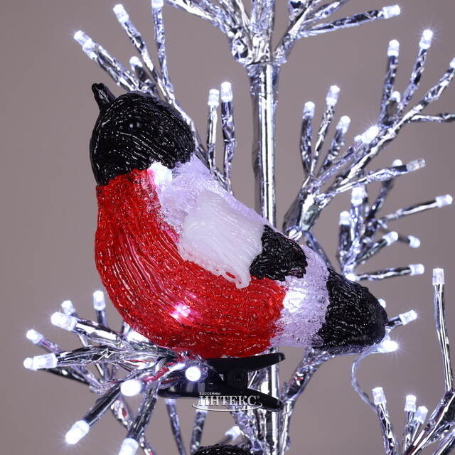 Светодиодная фигура Снегири 17 см, 40 холодных белых LED ламп, 5 шт, IP44 Winter Deco